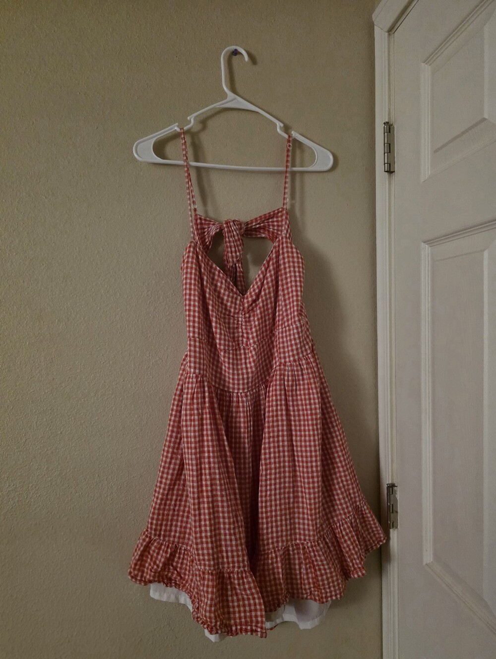 American Eagle Size XXL Gingham Red Mini Dress